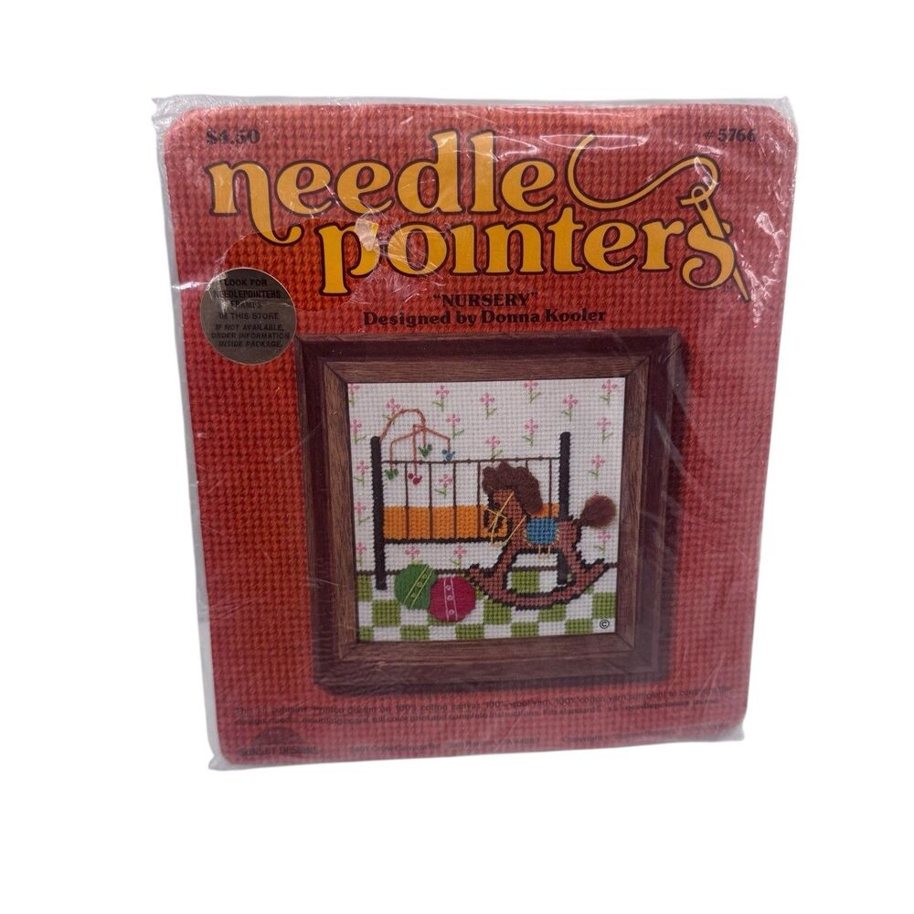 Sunset Designs Needlepoint Kit 70’s NURSERY Rocking Horse New Fast Shipping